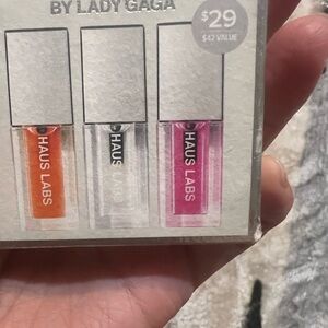 NWT lip oil combo-Haus Labs By Lady Gaga Orange/pink/clear & gloss shimmer